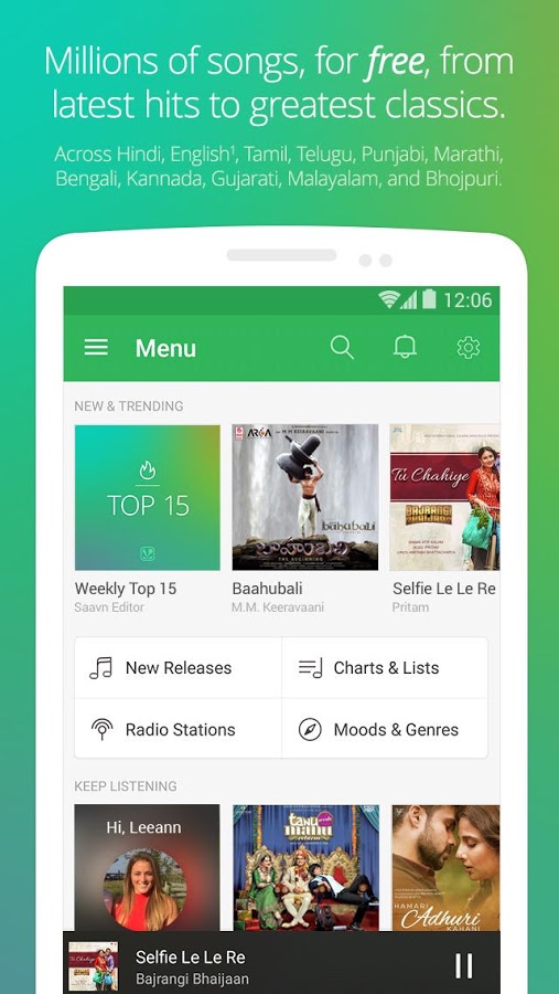 Download Saavn Music & Radio Android App for PC/ Saavn Music & Radio on PC