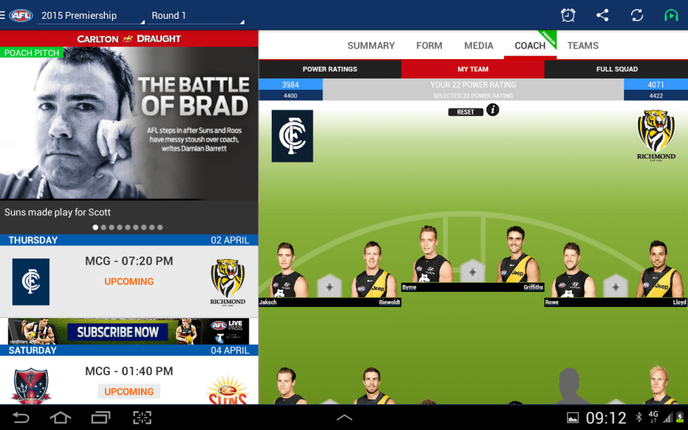 Download AFL Live Official App Android App for PC/ AFL Live Official App on PC