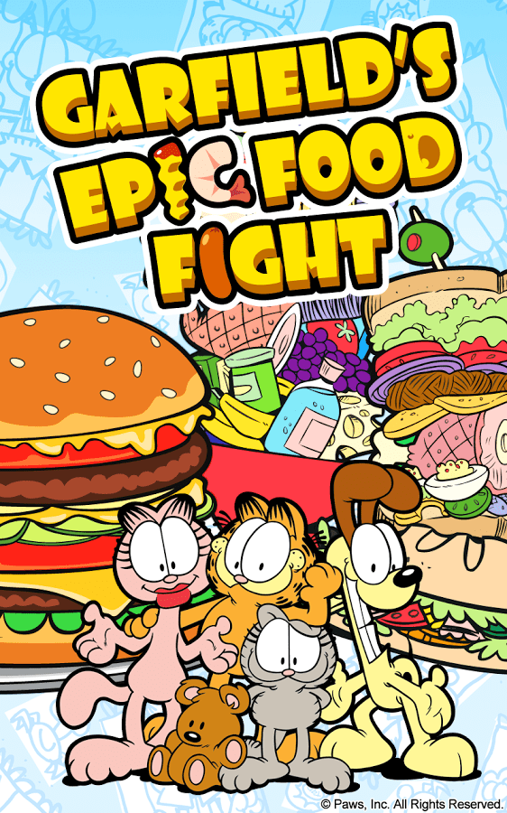 Download Garfield's Epic Food Fight Android App for PC/ Garfield's Epic Food Fight on PC