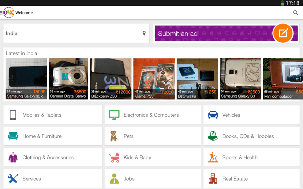 Download OLX Local Classifieds Android for PC/ OLX Local Classifieds on PC